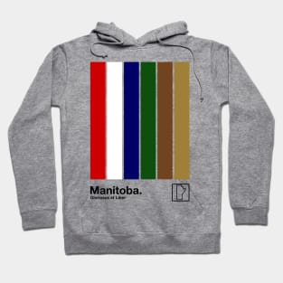 Manitoba // Original Minimalist Artwork Poster Design Hoodie